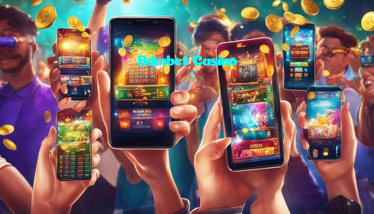 Bdmbet Casino casino presented on mobile device in Pakistan with slots and live games